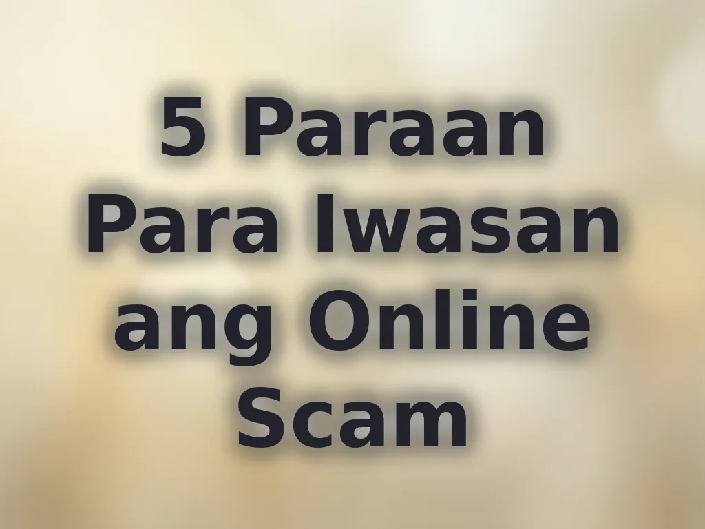Iwasan ang online scams