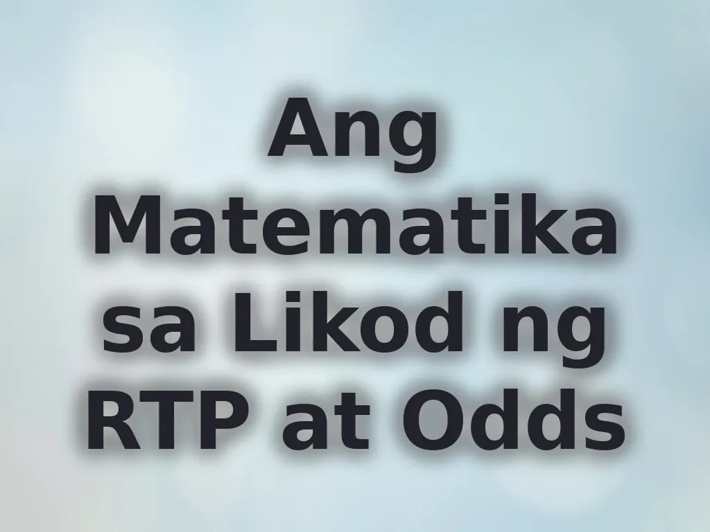 Matematika ng RTP